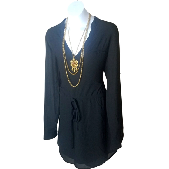 Naked Zebra Adjustable Tie Waist Tunic/Dress - Picture 3 of 7